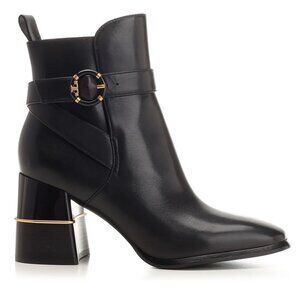 Tory Burch-Multi Logo Buckle Boot Satin Calf